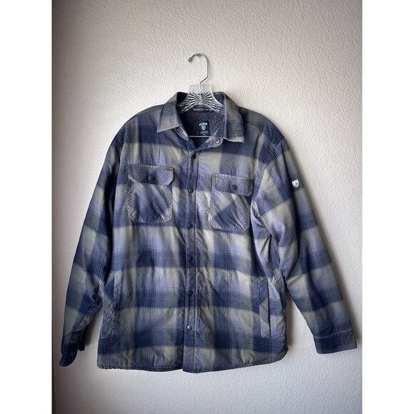KÜHL Joyrydr Fleece Lined Plaid Flannel Shirt-Jac #7253 Men's Size Medium - Picture 1 of 14